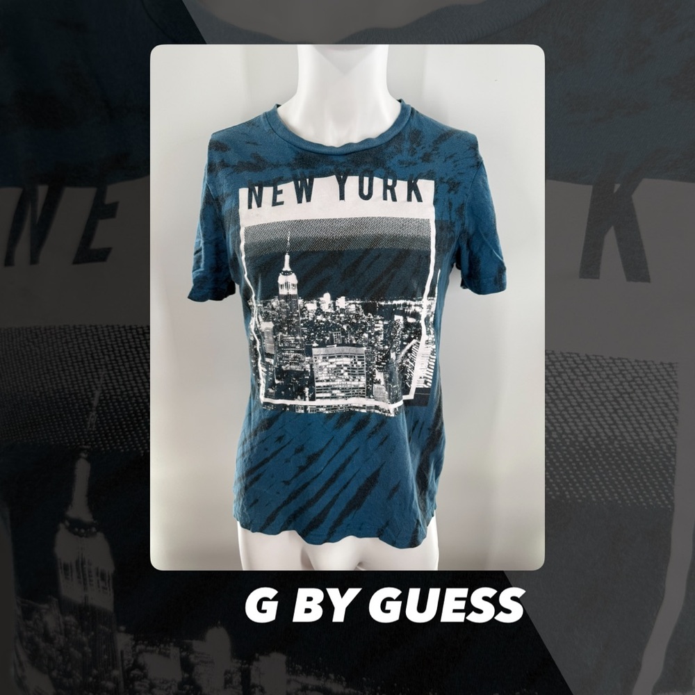 EUC G By Guess New York Tie Dye Graphic Tee